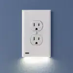 Outlet Wall Plate With Led Night Lights-No Batteries Or Wires