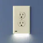Outlet Wall Plate With Led Night Lights-No Batteries Or Wires