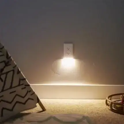 Outlet Wall Plate With Led Night Lights – No Batteries or Wires