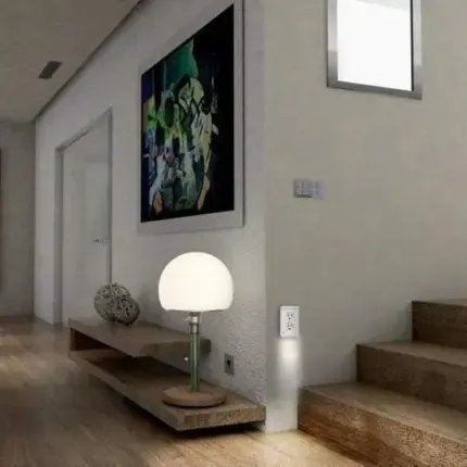 Outlet Wall Plate With Led Night Lights – No Batteries or Wires