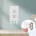 Outlet Wall Plate With Led Night Lights – No Batteries or Wires