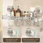 Light luxury style punch-free storage rack