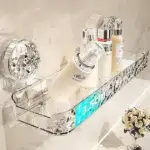 Light luxury style punch-free storage rack