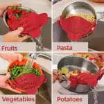 Kitchen Silicone Pot Strainer