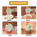 4 in 1 Portable Electric Vegetable Cutter Set - Image 13