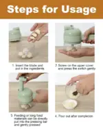 4 in 1 Portable Electric Vegetable Cutter Set - Image 12