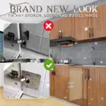 Stainless Steel Hinge Fixing Plate Bracket Kit