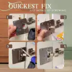 Stainless Steel Hinge Fixing Plate Bracket Kit