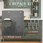 Stainless Steel Hinge Fixing Plate Bracket Kit