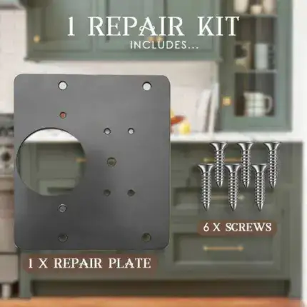 Stainless Steel Hinge Fixing Plate Bracket Kit