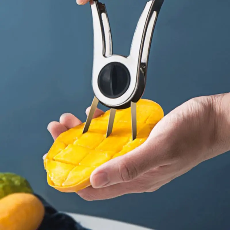 Stainless steel mango slicer