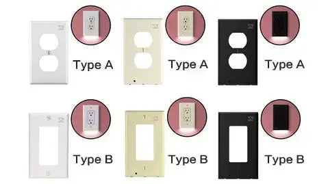 Outlet Wall Plate With LED Night Lights