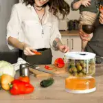 Pickle and Olives Jar Container with Strainer - Image 6