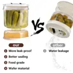 Pickle and Olives Jar Container with Strainer - Image 9